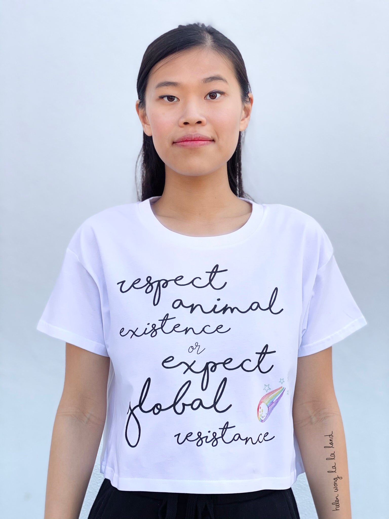 (S/S 2020) Respect Animal Existence crop tee