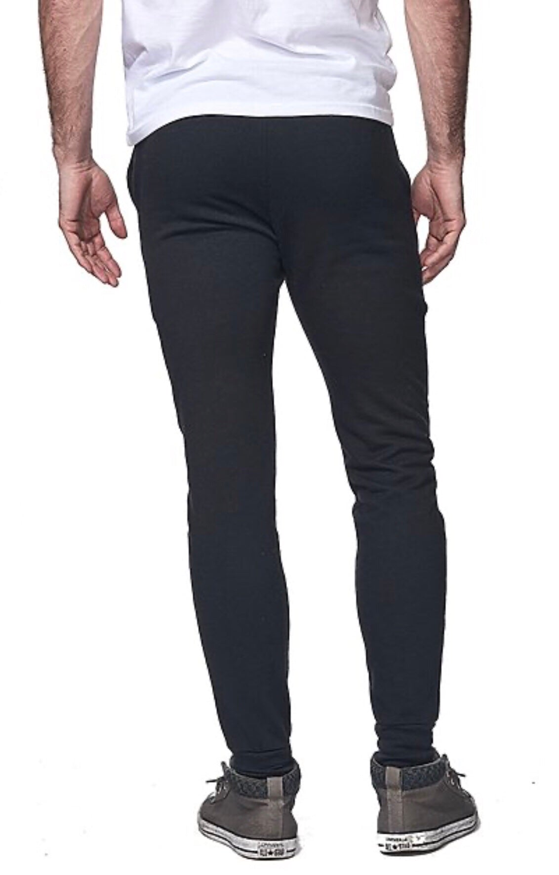 (S/S 2020) French Terry Unisex Joggers in BLACK ORGANIC RPET