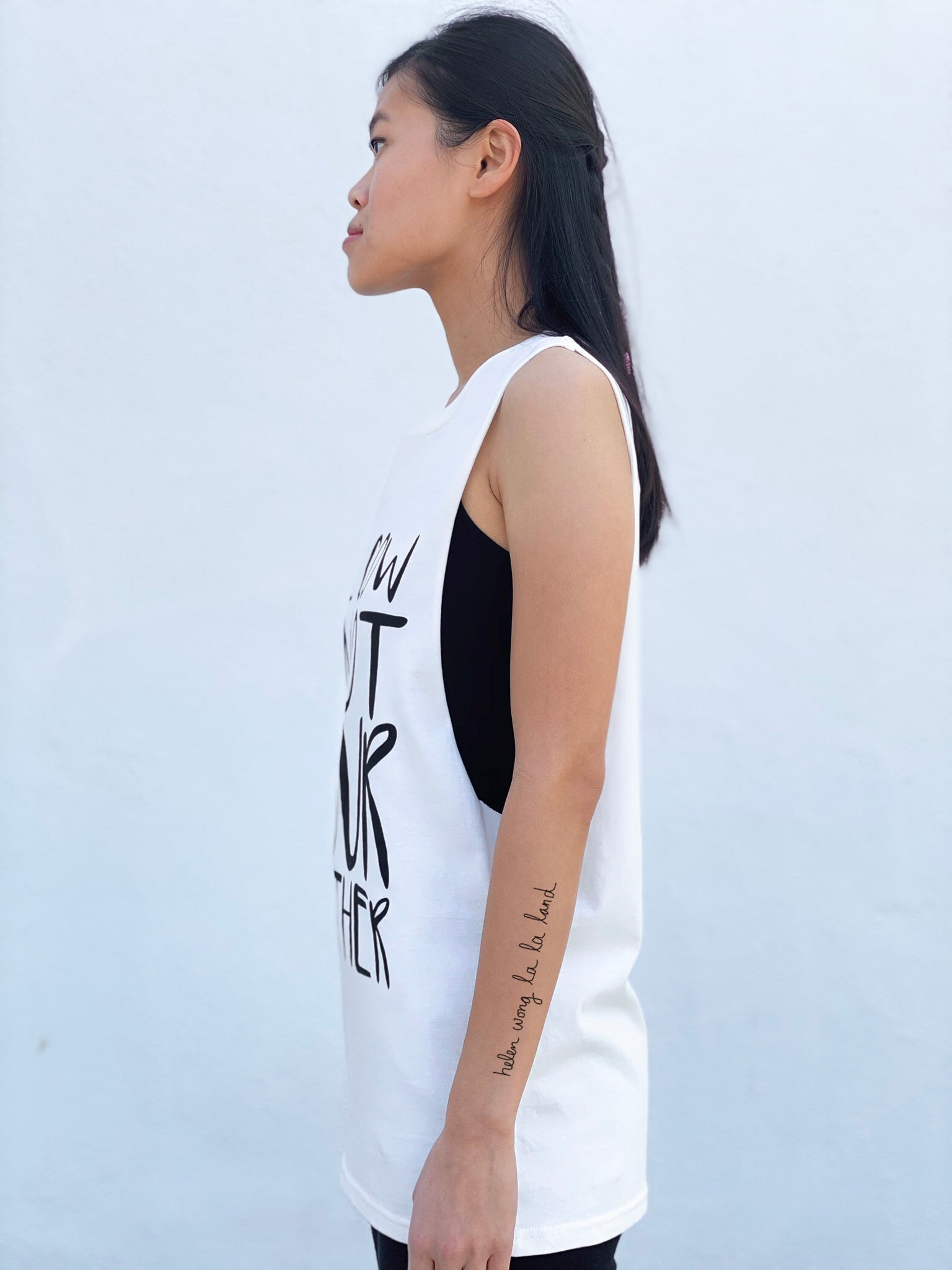 (S/S 2020) The Cow Is Not Your Mother sleeveless tee in CREAM ORGANIC