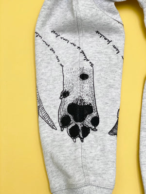 (S/S 2020) Hoof+Claw+Paw+Hand hoodie in WHITE HEATHER