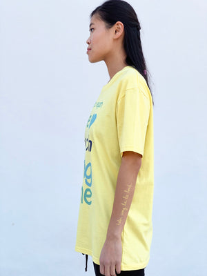 (S/S 2020) Me So Vegan 💙 tee in LEMON YELLOW