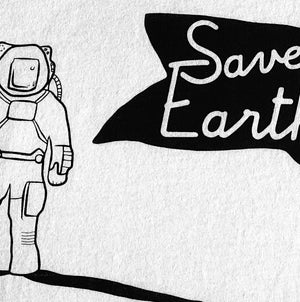(S/S 2020) Save Earth distressed tee