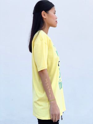 (S/S 2020) Me So Vegan 💙 tee in LEMON YELLOW m