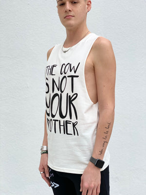 (S/S 2020) The Cow Is Not Your Mother sleeveless tee in CREAM ORGANIC