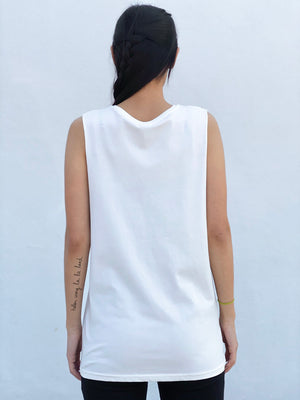 (S/S 2020) The Cow Is Not Your Mother sleeveless tee in CREAM ORGANIC