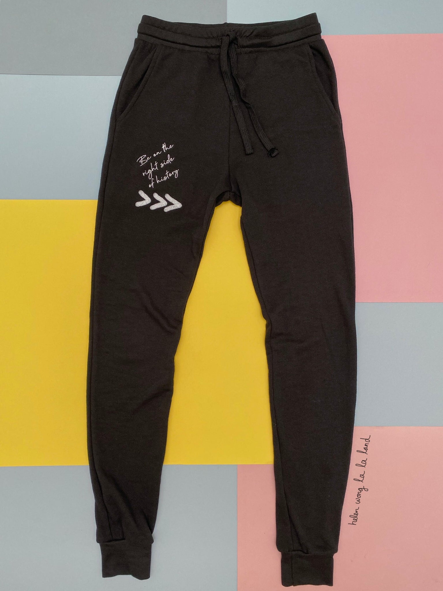 (S/S 2020) French Terry Unisex Joggers in BLACK ORGANIC RPET